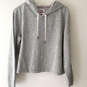 Tommy Jeans Gray Pullover Hoodie Sz Medium NWT